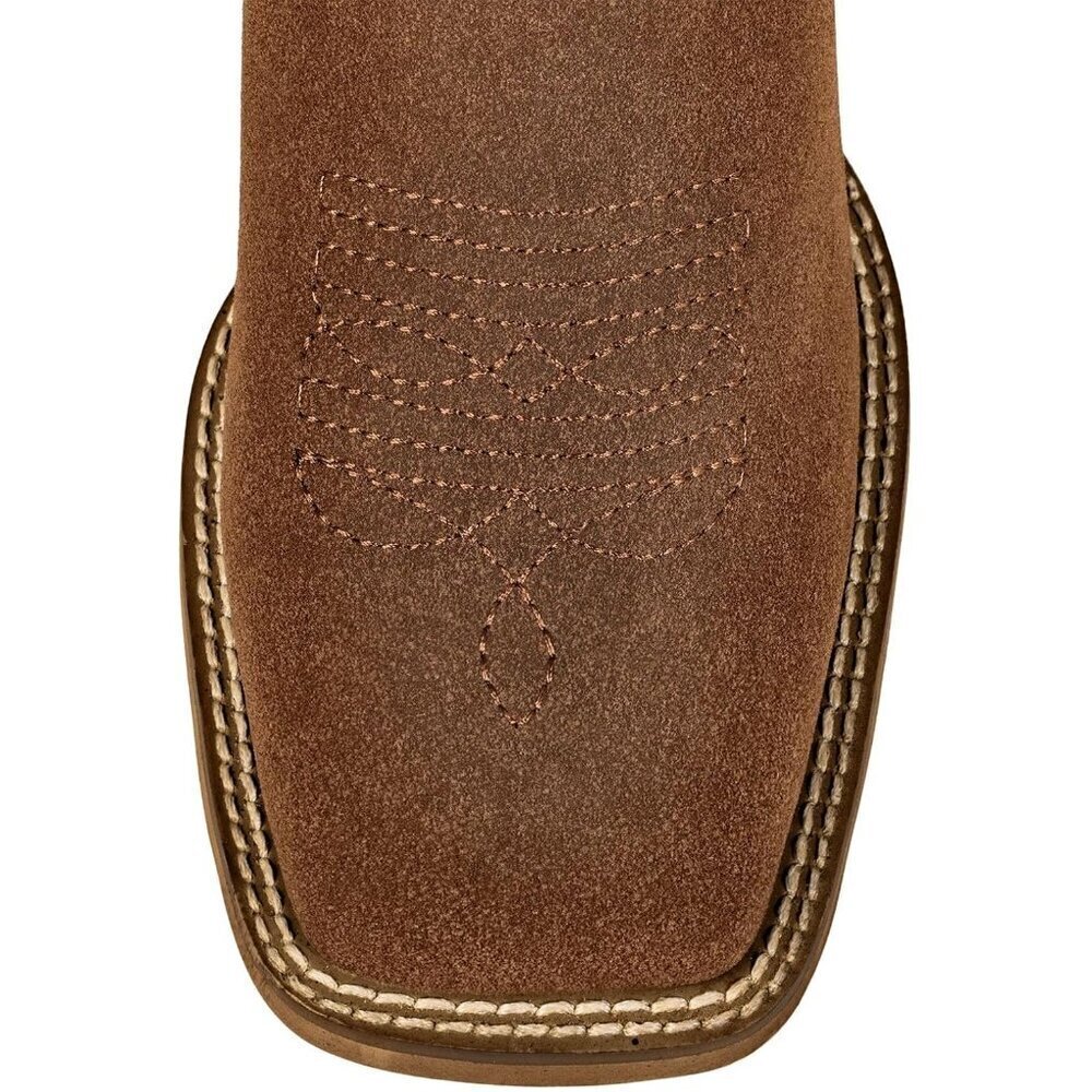 SheSole Woman Red Square Toe TwoTone Cowboy Boots Cowgirl Riding Western - Picture 4 of 6